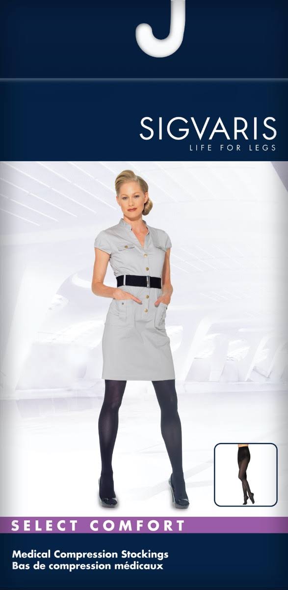 20-30 mmHg Select Comfort Pantyhose Black Q197