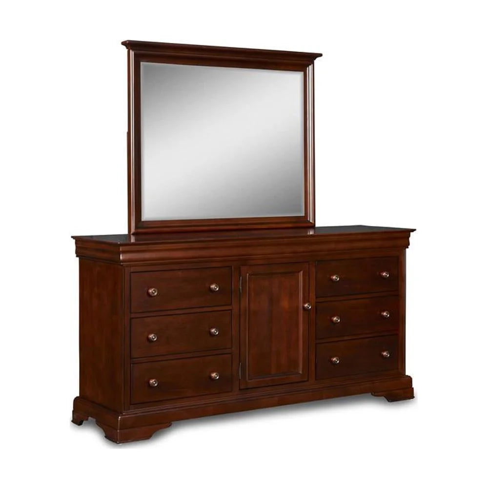 Solid Wood Engineered Wood Dresser in Cherry L7028