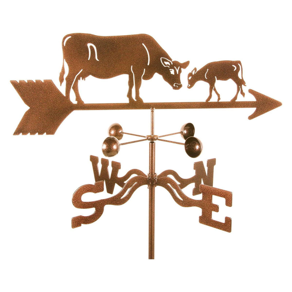 Cow with Calf Weathervane - Post Mount R276