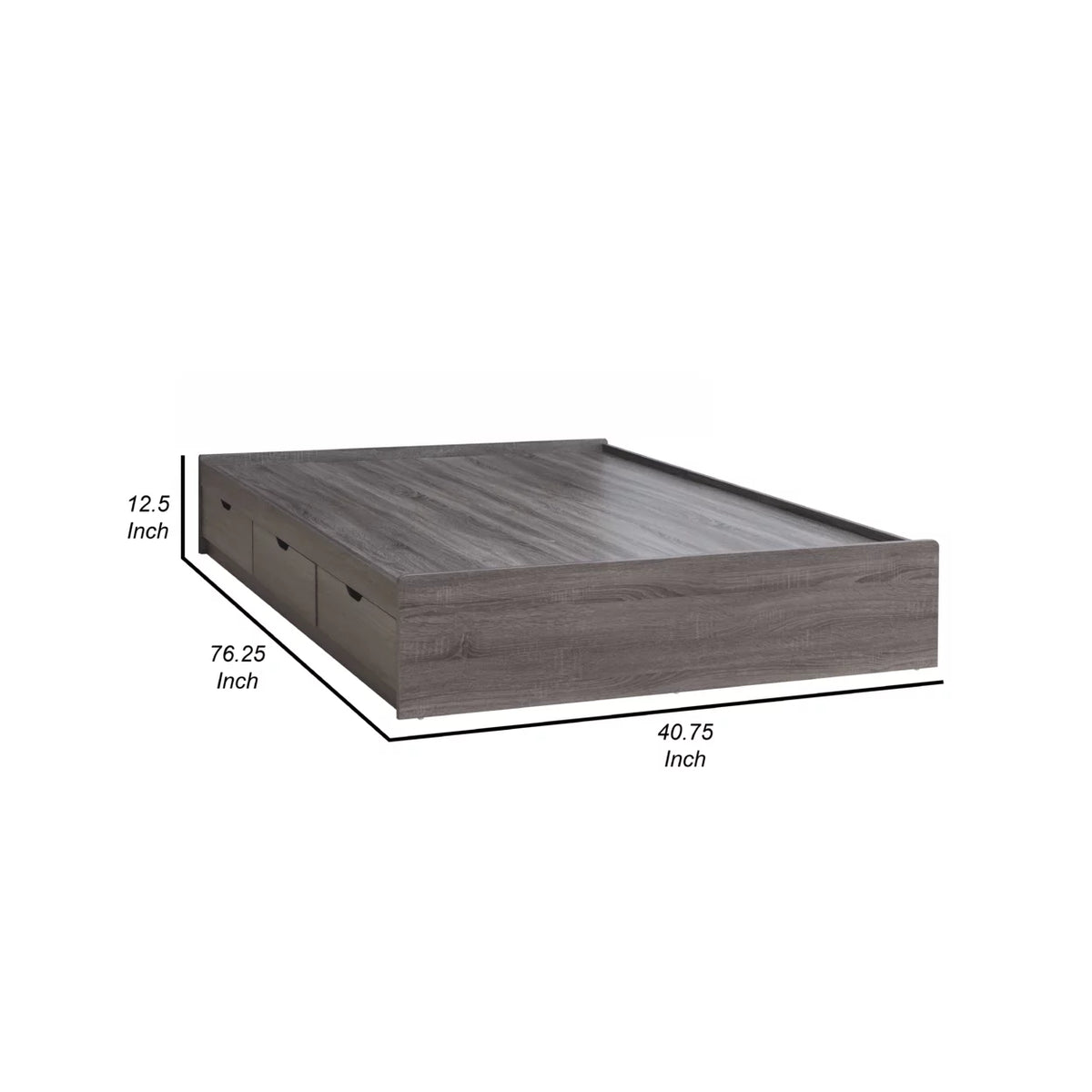 Twin Size Chest Bed with 3 Drawers K3666