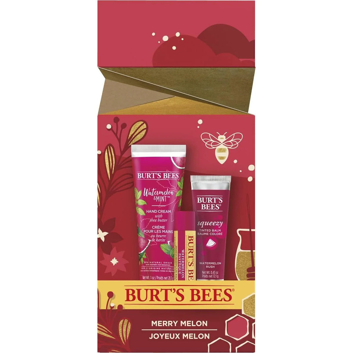 Watermelon Lip Balm, Lip Stain Balm Duo & Hand Cream 3-Pack E1250