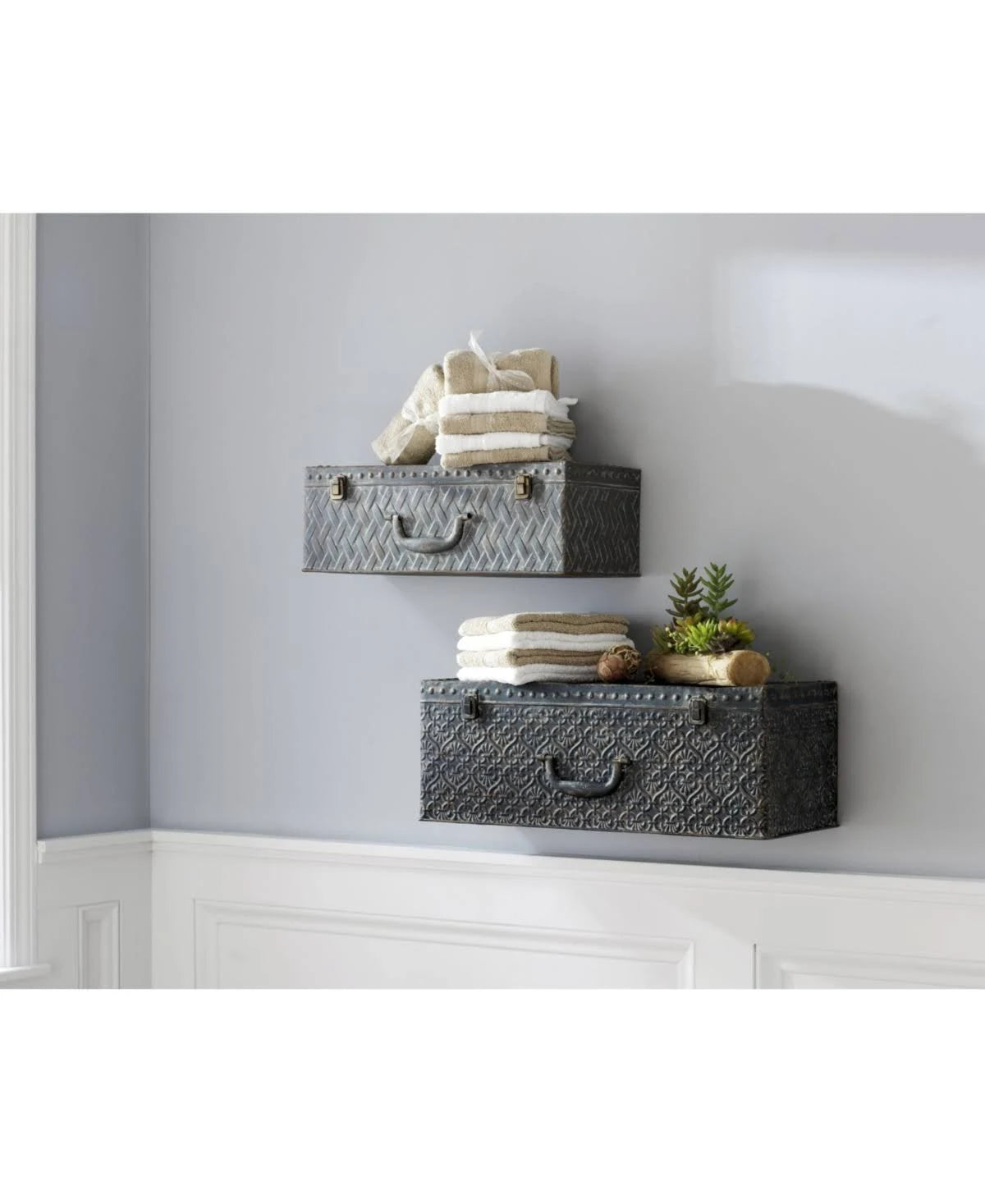 Suitcase Wall Shelf (Set of 2) U835315