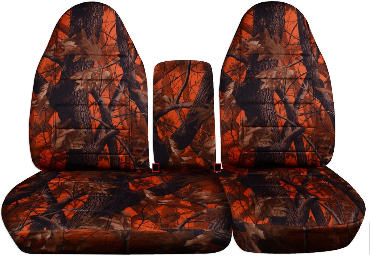 Camo Truck Seat Covers Gray W6908