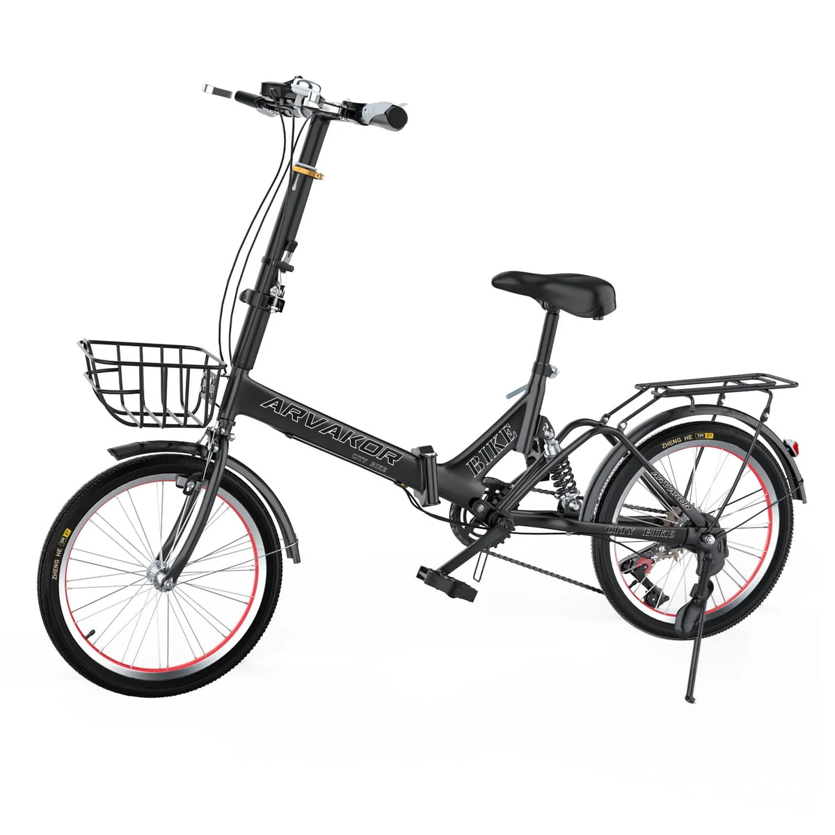 7 Speed Folding Bike with Carbon Steel Frame M30308