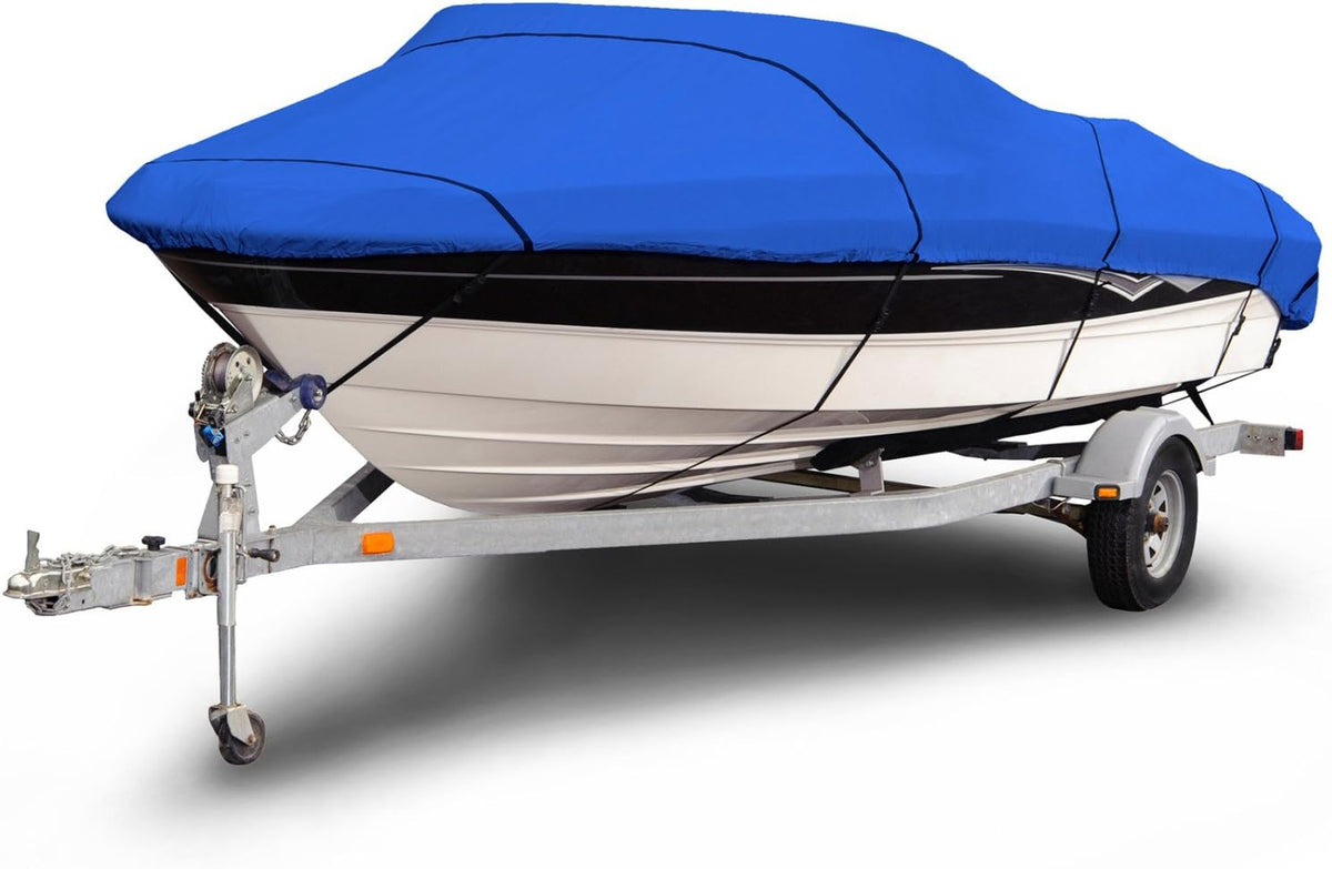 Gray Waterproof Boat Cover 16'-18' Long N47296