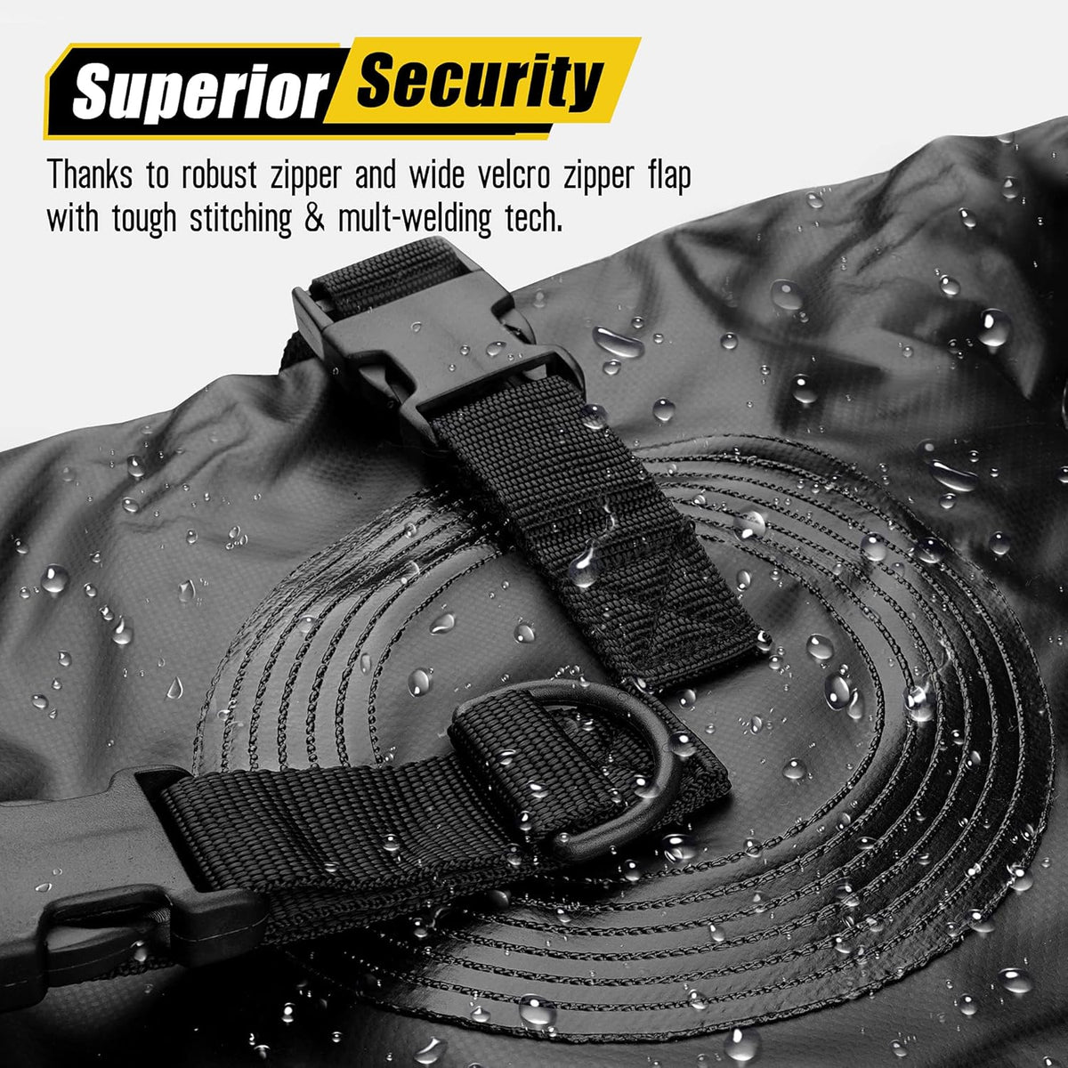 Extra-Wide 21 Cubic Feet Waterproof Rooftop Cargo Carrier Bag with 8 Reinforced Straps X144