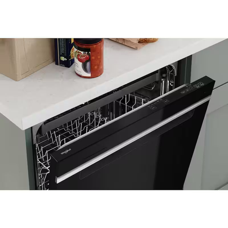 Black Built-In Tall Tub Dishwasher with Third Level Rack E817670