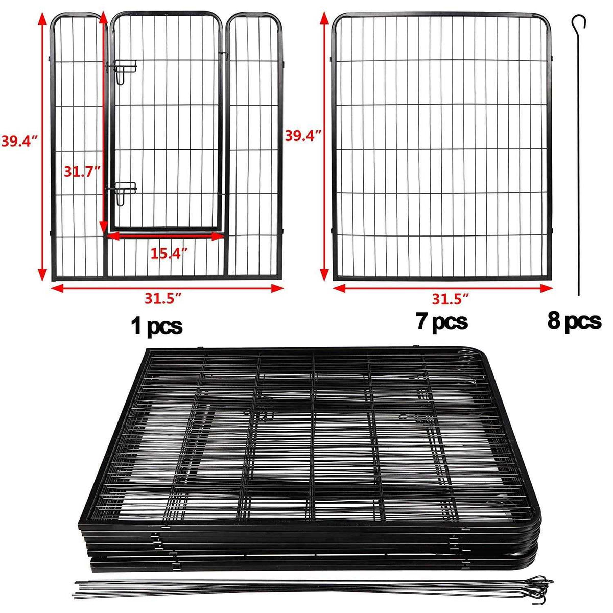 Foldable Metal Exercise Pen & Pet Playpen H469020