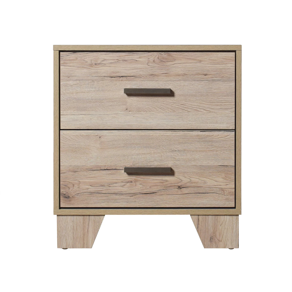 2 Drawers Light Oak Nightstand Z269932