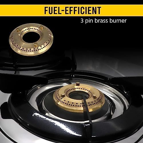 3 Burner Stainless Steel Propane Stove with Hose & Regulator U86873