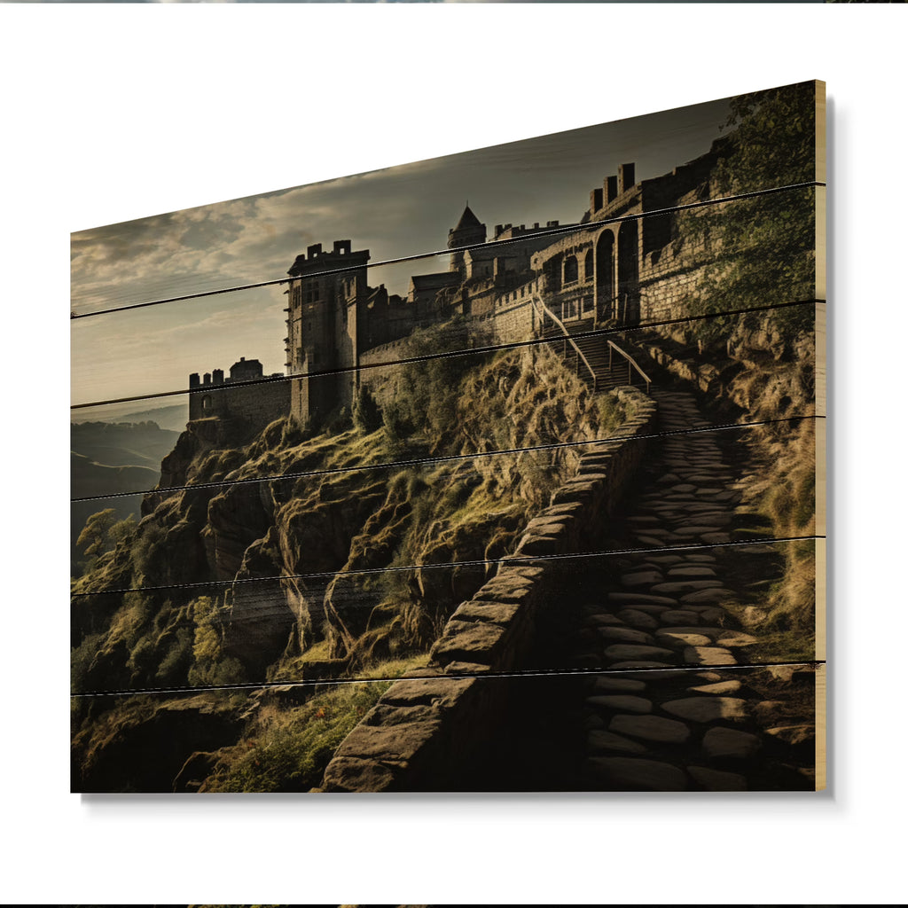 Natural Pine Wood Architecture Print S5513