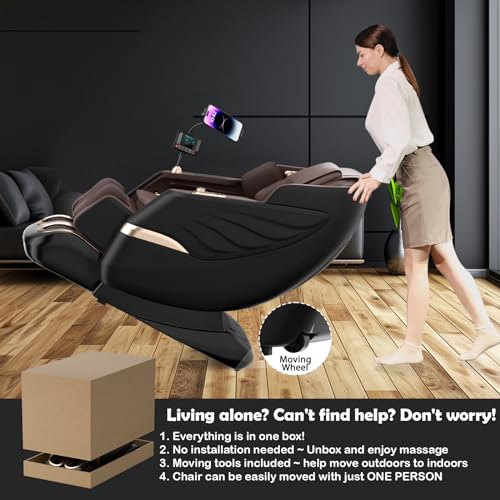 Full Body Zero Gravity SL-Track Shiatsu Massage Chair with Heat Q316098