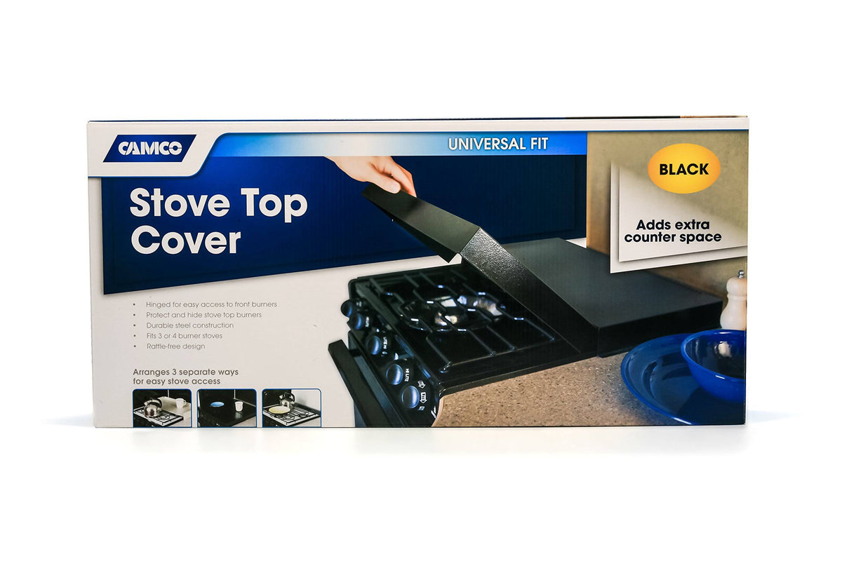 Black RV Stove Top Cover Y7694