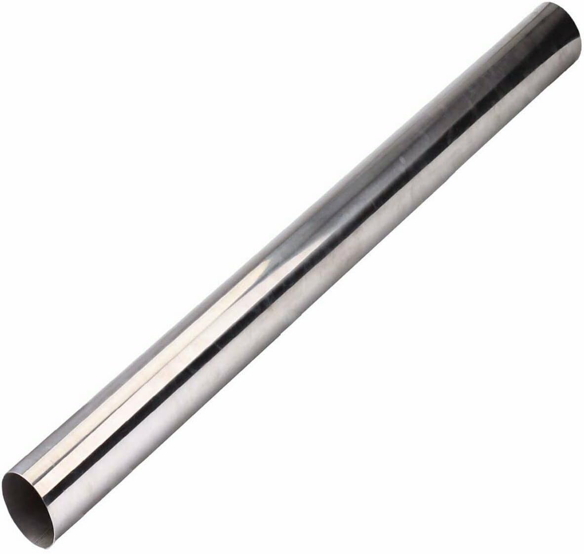2.5'' OD T-304 Stainless Steel Exhaust Pipe Tubing 4ft. Long Pack of 2 K480