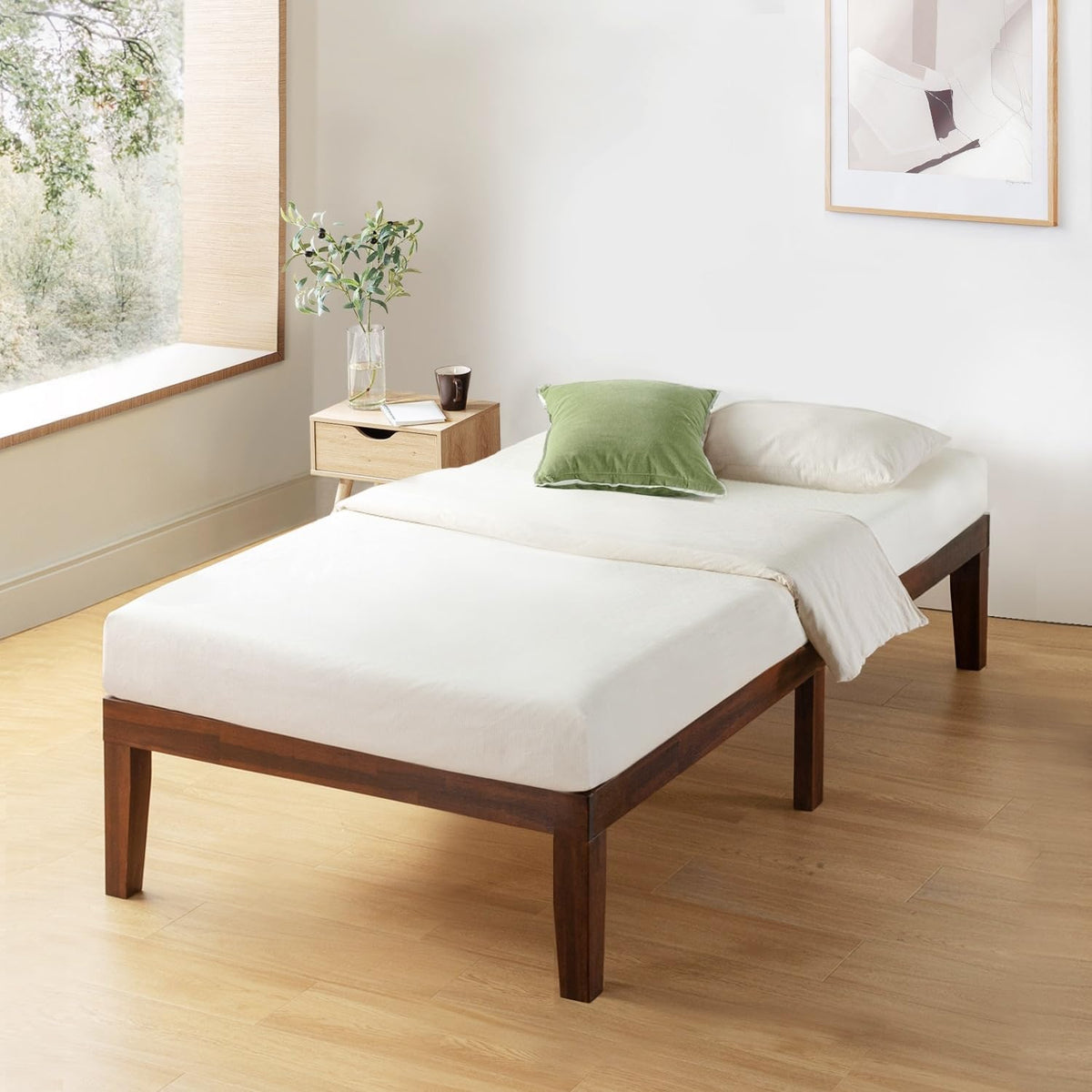 Solid Wood Platform Bed Frame - Twin G96179