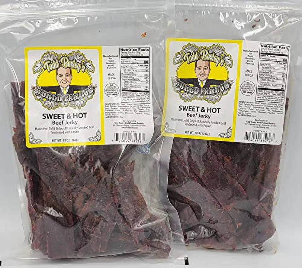 10 Oz Sweet & Hot Jerky 2 Pack V845