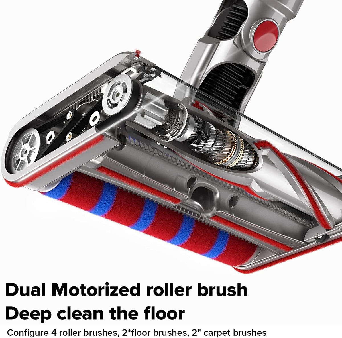 Cordless Stick Vacuum Cleaner with Color LCD Display, 450W Motor, 60 Min Runtime Q57843