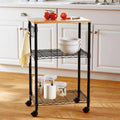 Black Kitchen Cart J954684