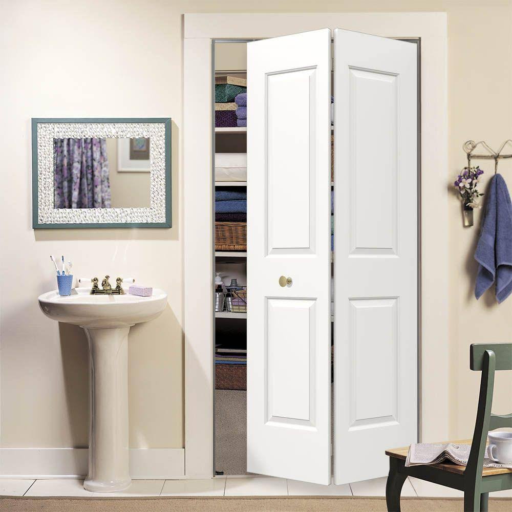 White Molded Composite MDF Closet Bi-Fold Door I655