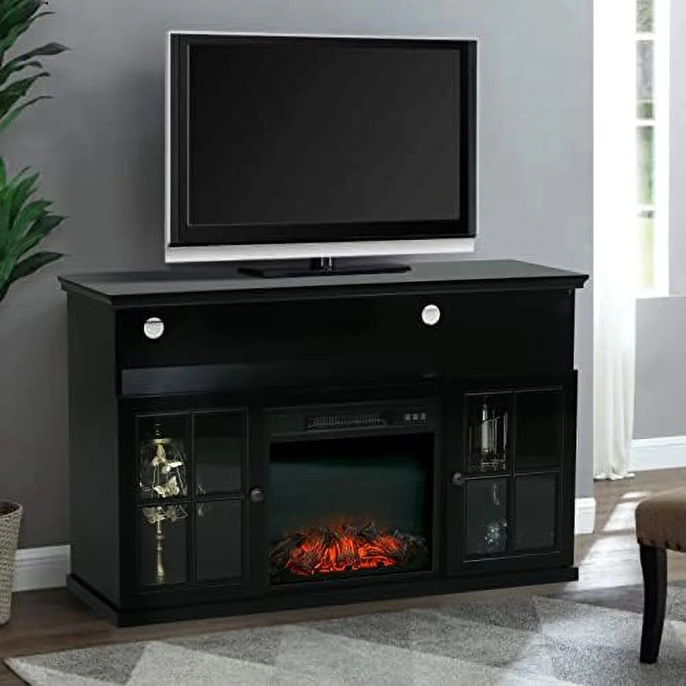 White Electric Fireplace TV Stand with 18" Insert K555482