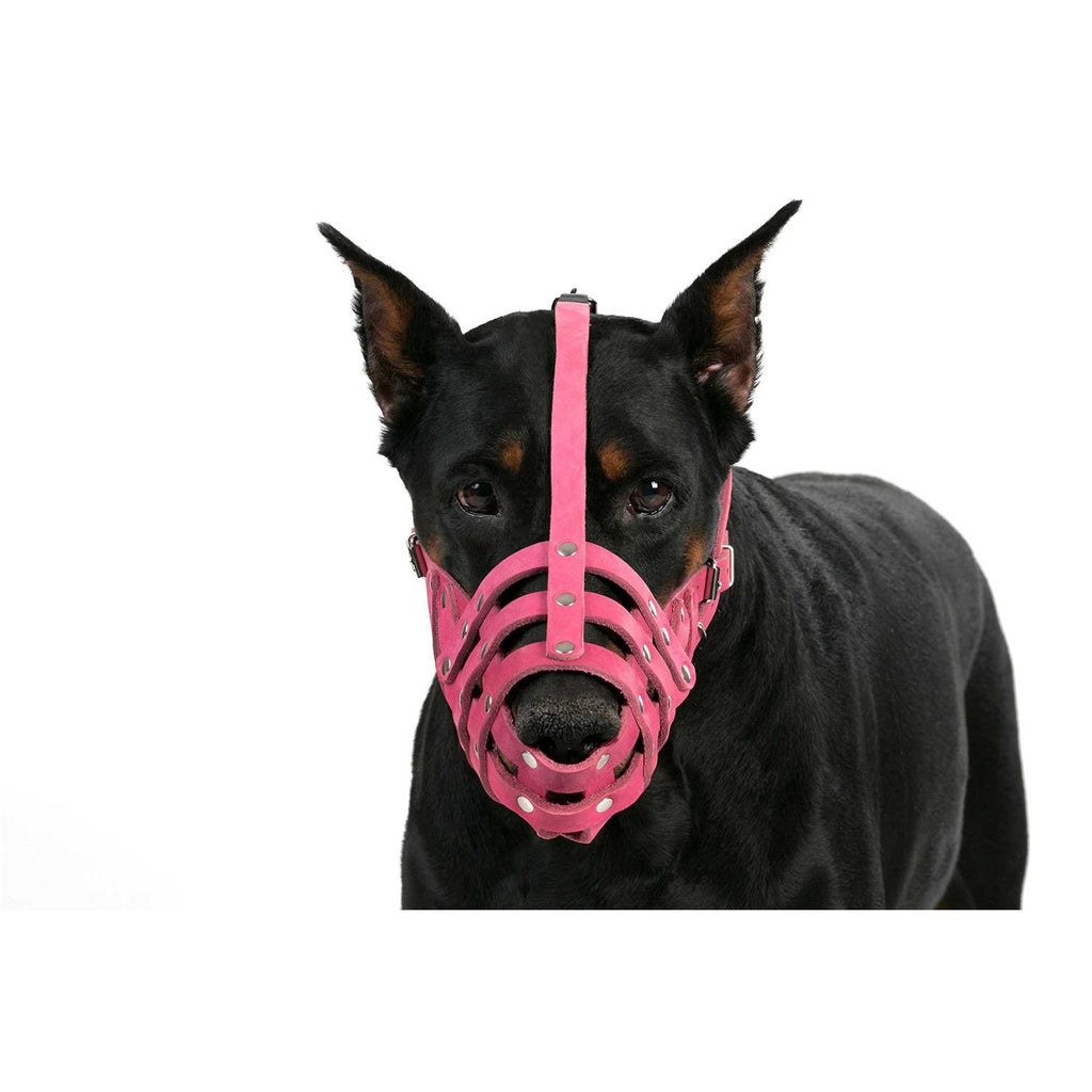 Leather Dog Muzzle Medium Large Breeds I27881
