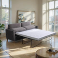 Queen Size Velvet Pull Out Sofa Bed with Foam Mattress O7754