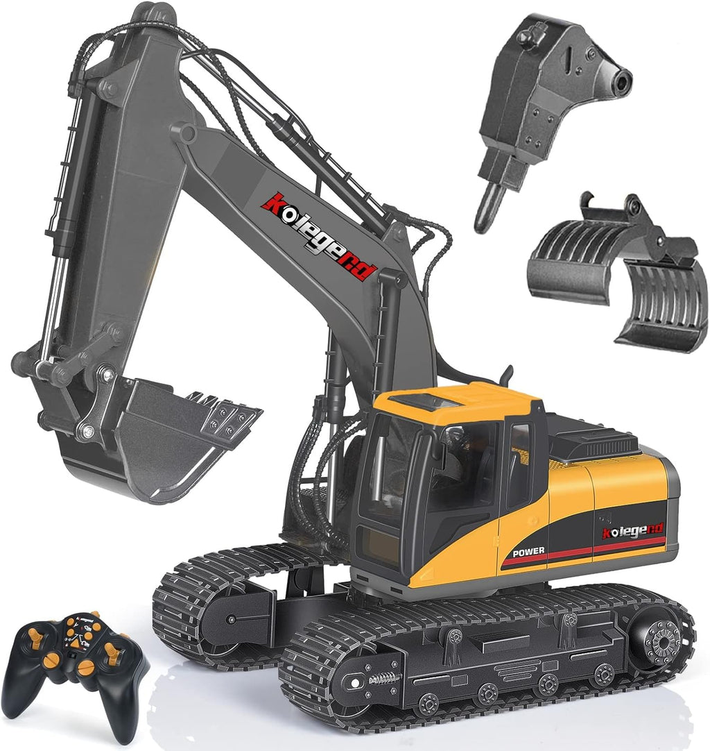 Remote Control Excavator Toy 1/14 Scale 15 Channel Construction Vehicle O159