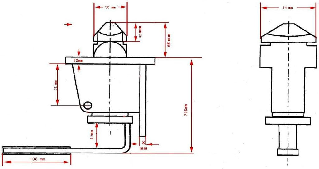 Manual Twist Lock Weld Type Pack of 2 X473585