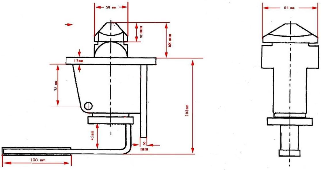 Manual Twist Lock Weld Type Pack of 2 X473585
