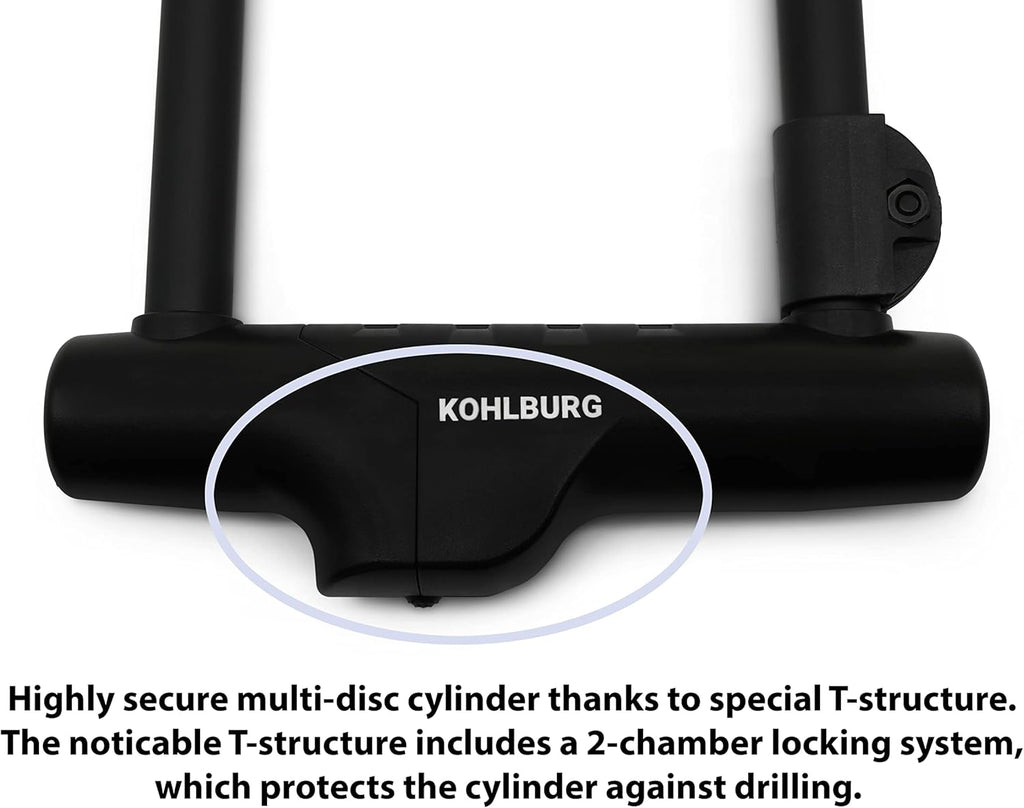 Large Bicycle U Lock with 67” Cable, Pack of 2 N35117