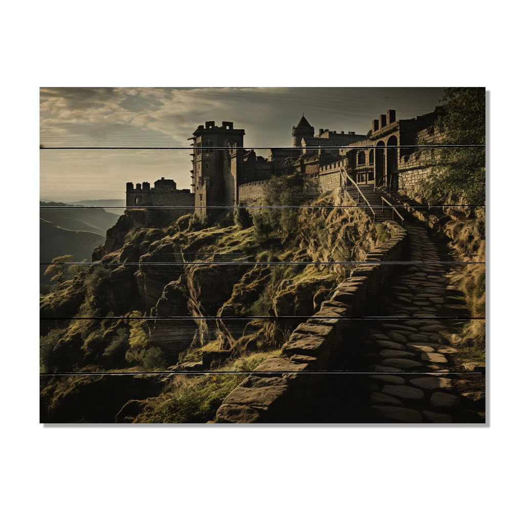 Natural Pine Wood Architecture Print S5513