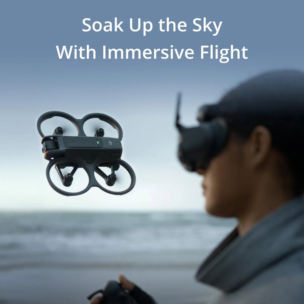 FPV Drone Fly More Combo (3 Batteries) with Camera 4K Includes Goggles 3 and RC Motion 3, Built-in Propeller Guard A688
