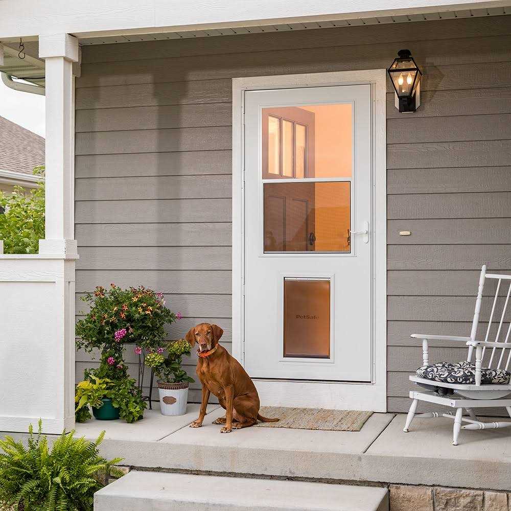 White High-view Wood Core Storm Door P769046
