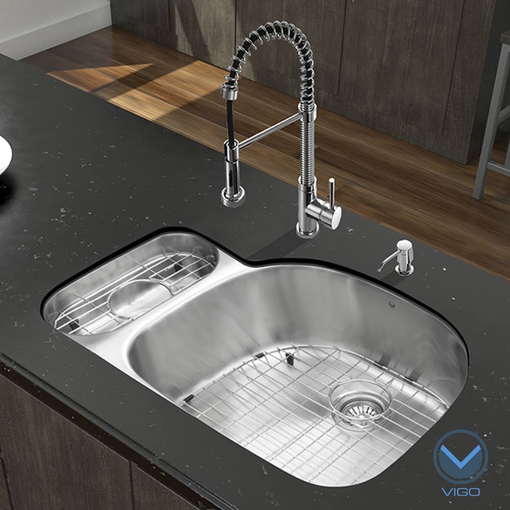 32x22 Undermount Stainless Steel Kitchen Sink and Chrome Faucet Set F24246