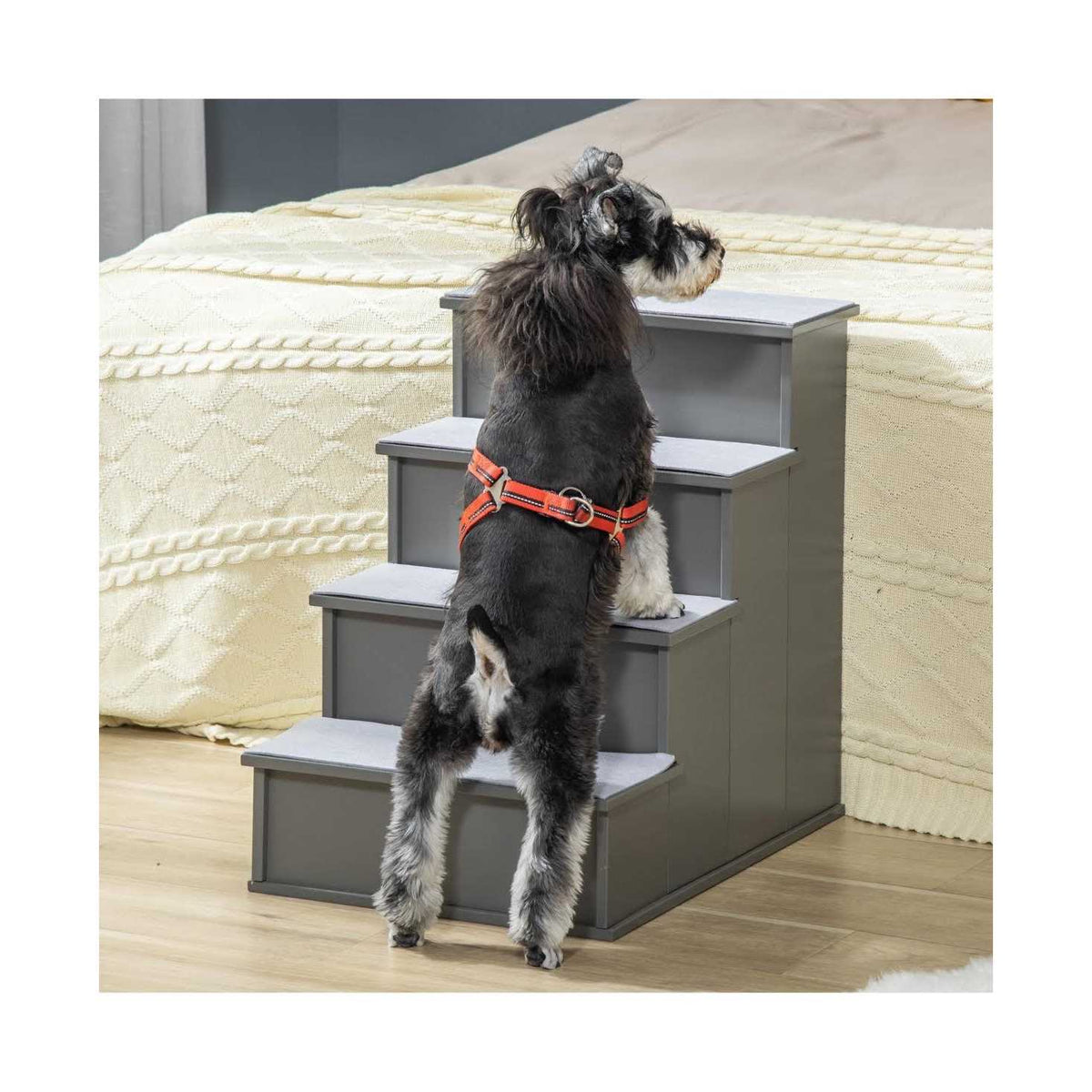Small Pet Stairs with Cushioned Removable Covering J656