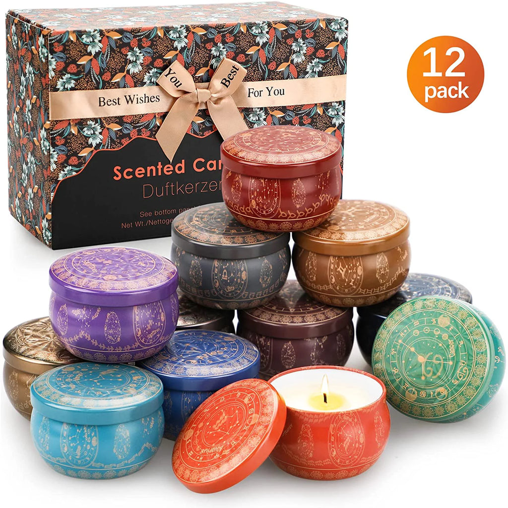 12 Pack Soy Scented Candles, 30 oz C10035