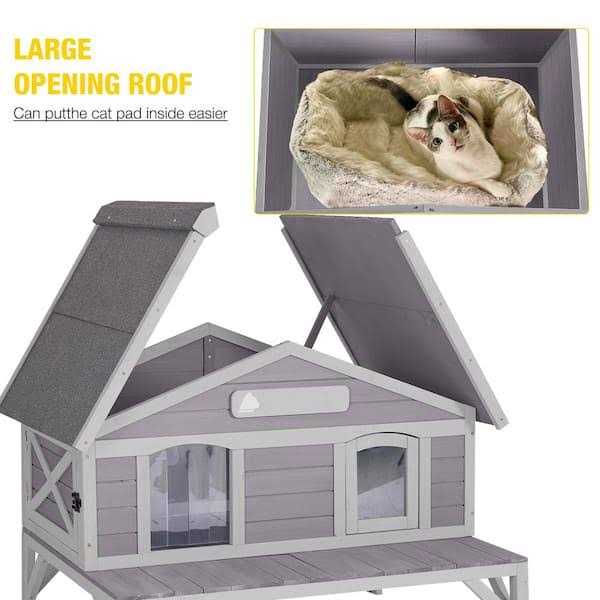 Wooden Cat House Z775
