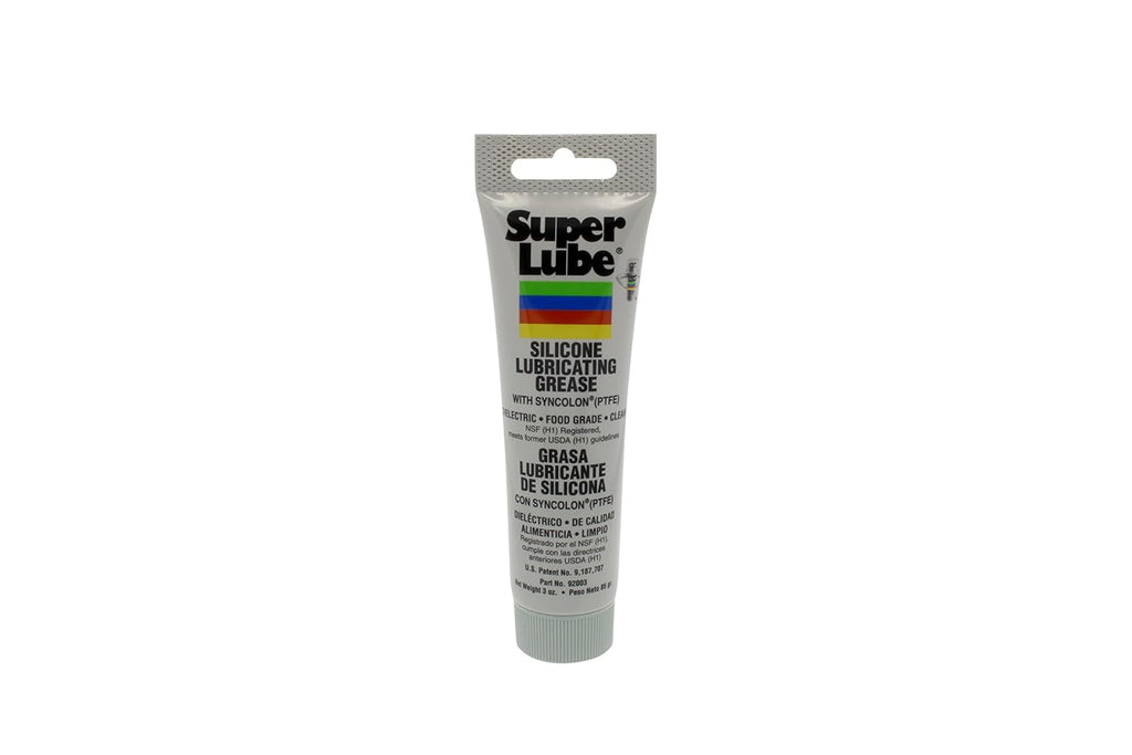 Translucent White Silicone Lubricating Grease with PTFE, 3 oz Tube E717