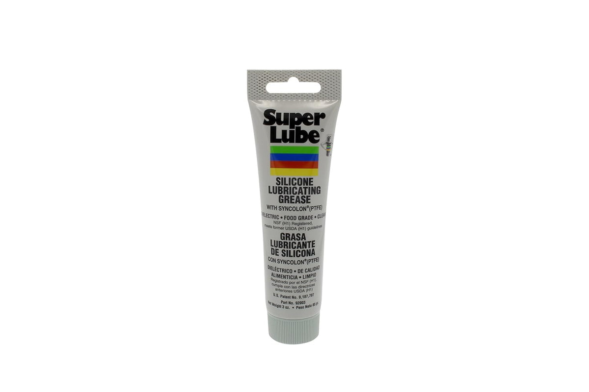 Translucent White Silicone Lubricating Grease with PTFE, 3 oz Tube E717