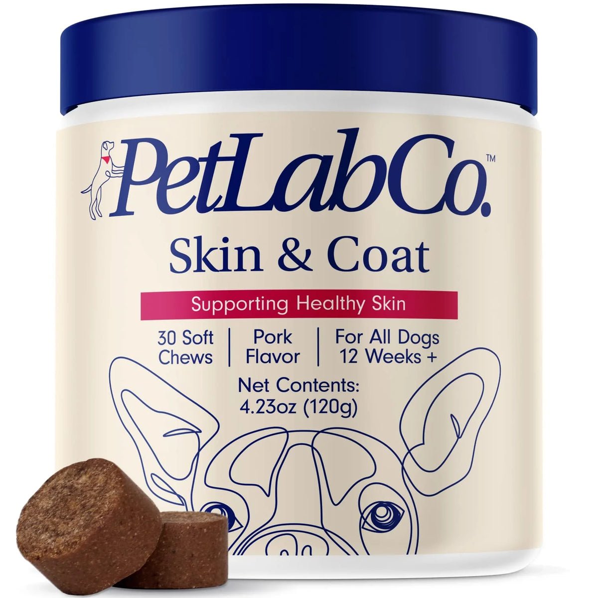 Skin & Coat Dog Chew with Fatty Acids and Apple Cider Vinegar T88217