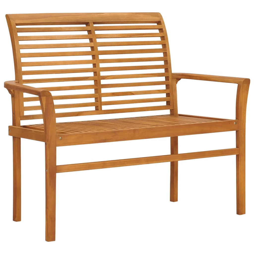 Teak Wood Patio Bench with Cushion W449