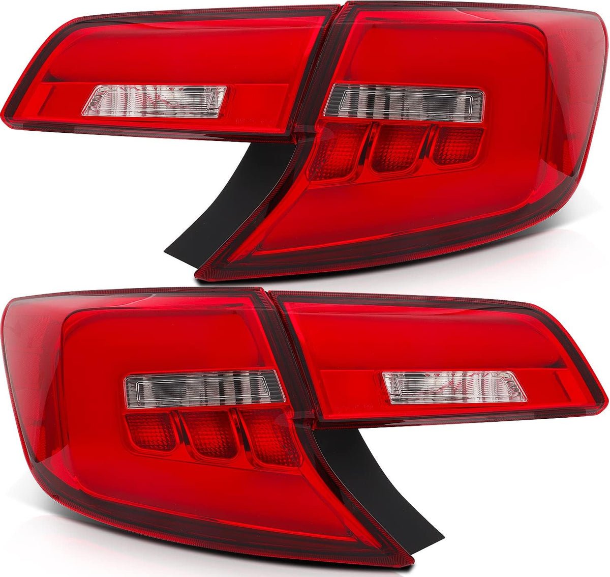 Tail Light Assembly Black Housing Red Lens E4434