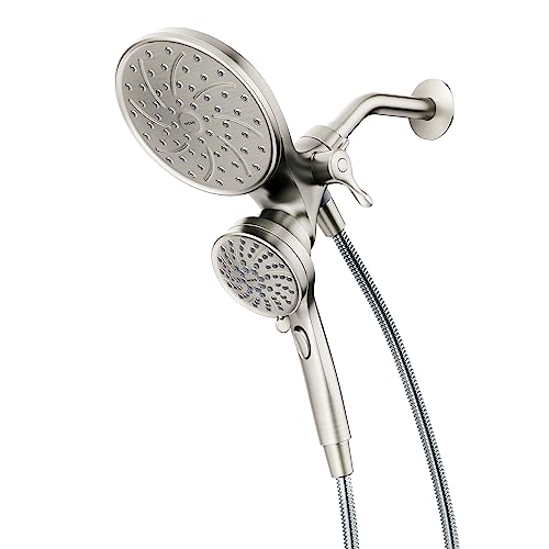 Spot Resist Brushed Nickel Six-Function Handheld Showerhead S2492