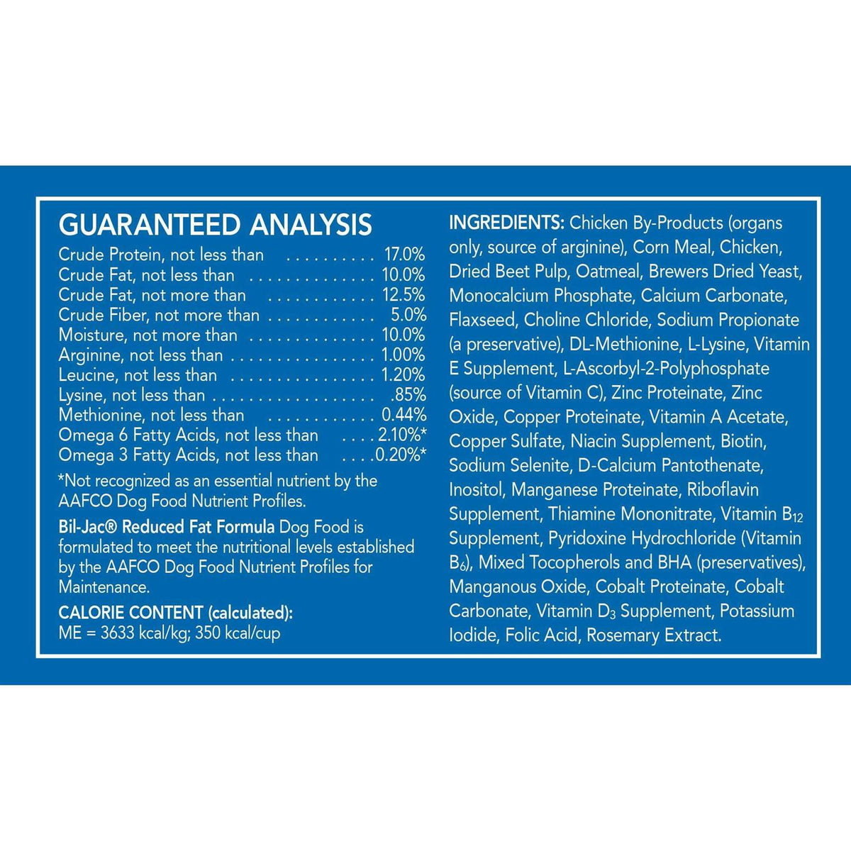 Reduced Fat Dry Dog Food N30769