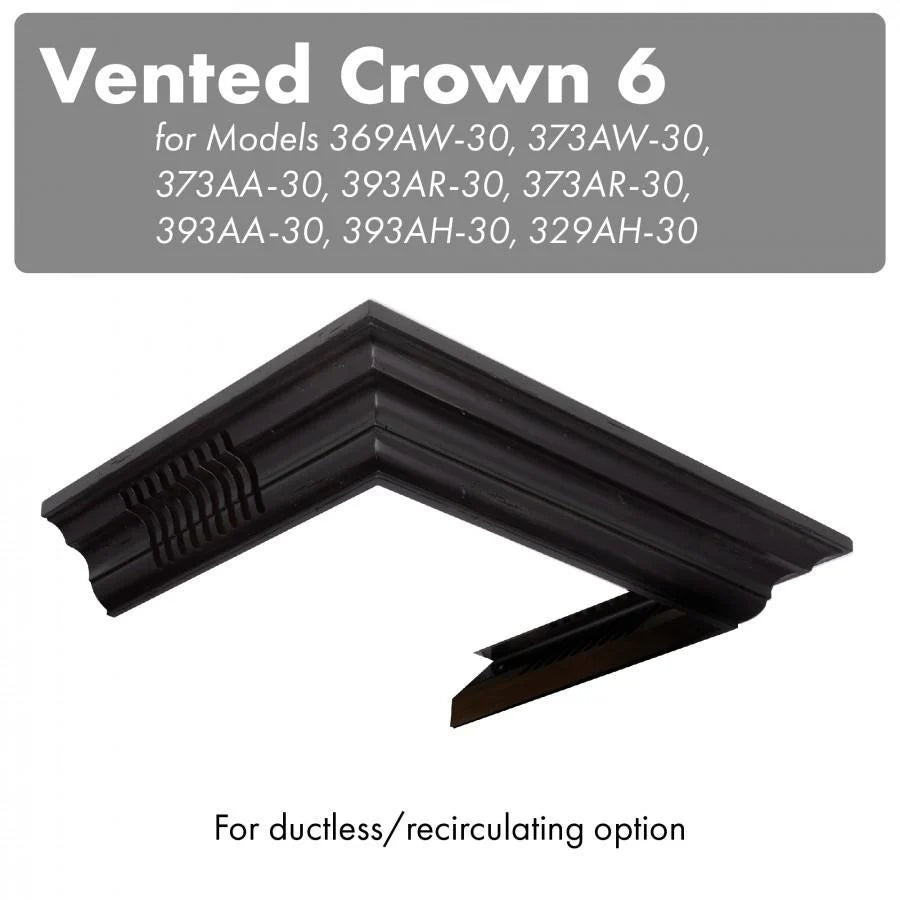 Vented Crown Molding for Wall Mount Range Hood R805