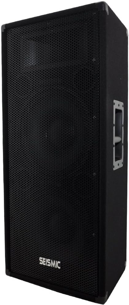 Pair of Dual 12 PA/DJ Speaker Cabinets with Titanium Horns, 700 Watts RMS per Cabinet W2277