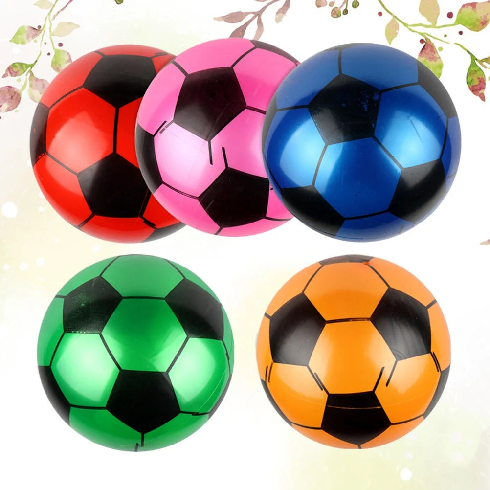 Inflatable Football Toys 5PCS Rubber Ball E674