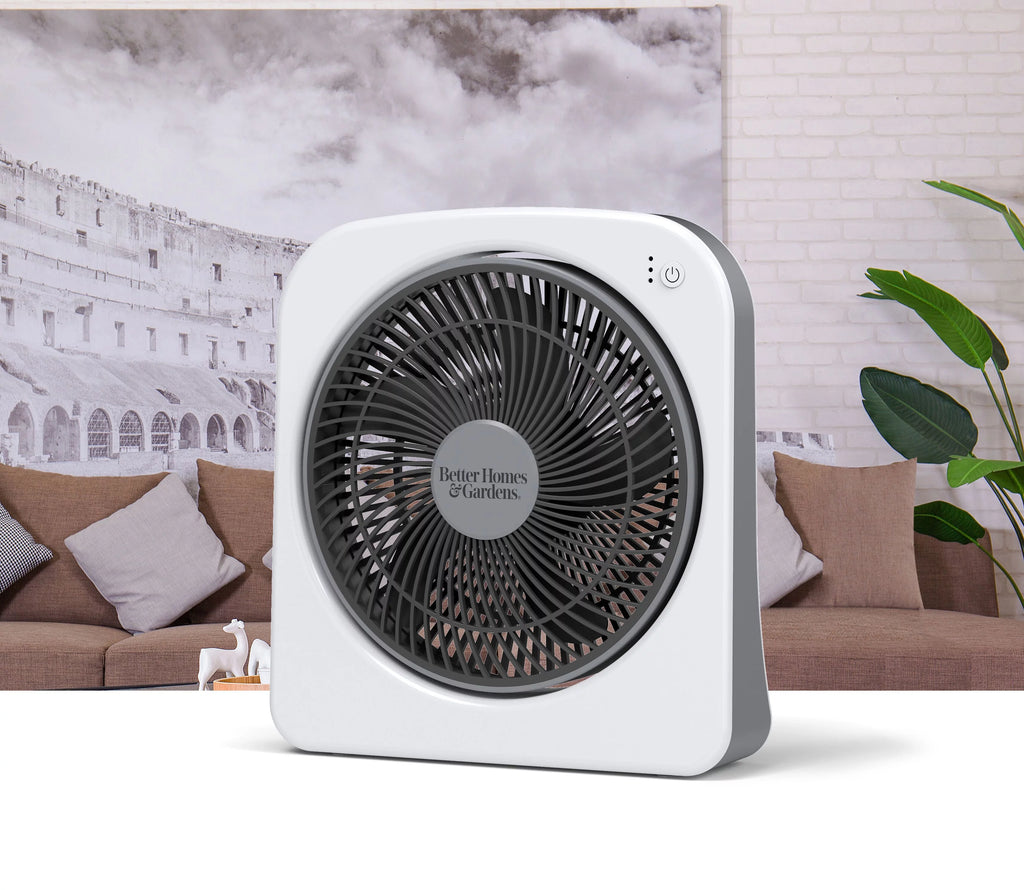 9 Dual Power Portable Fan, 3 Speeds, Adjustable Tilt, Black G1999