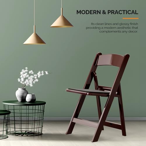 White 4 PC Resin Folding Chairs with Cushion W6508