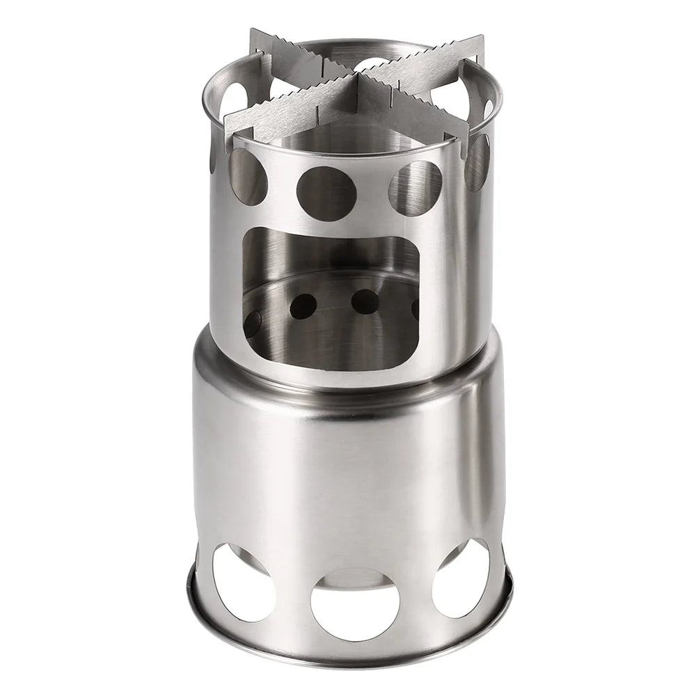 Wood Burning Stove and Cooking Pot Set Q8142